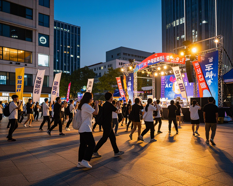 Political Rally Atmosphere