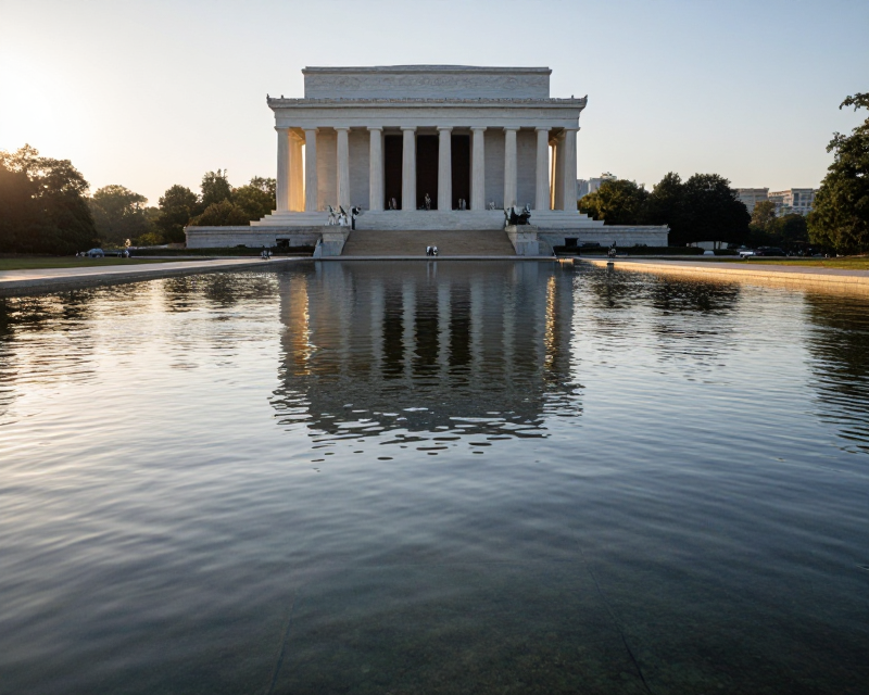 Reflecting Pool Cinematic View