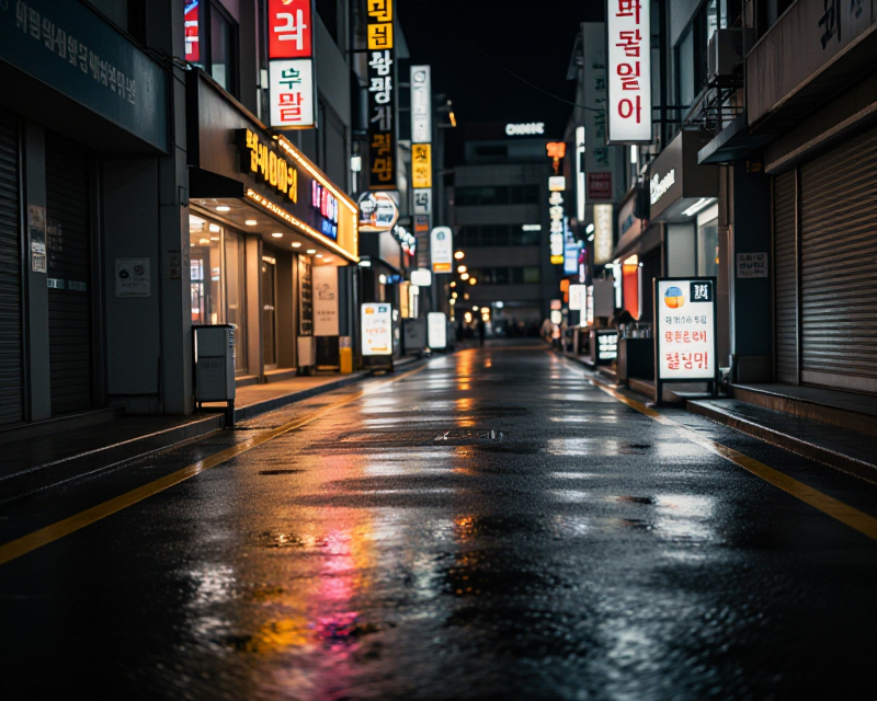 Night Street in Ulsan