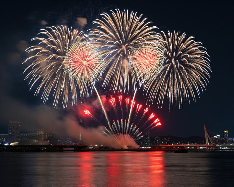 Seoul Fireworks Festival Night View