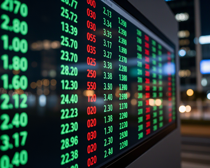 Digital Stock Market Ticker