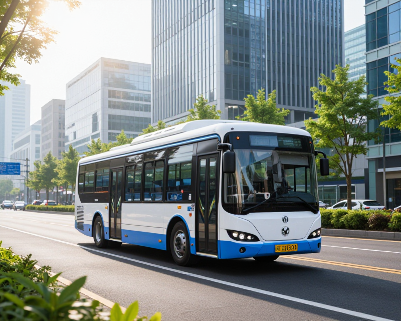 Futuristic Hydrogen Bus in Seoul