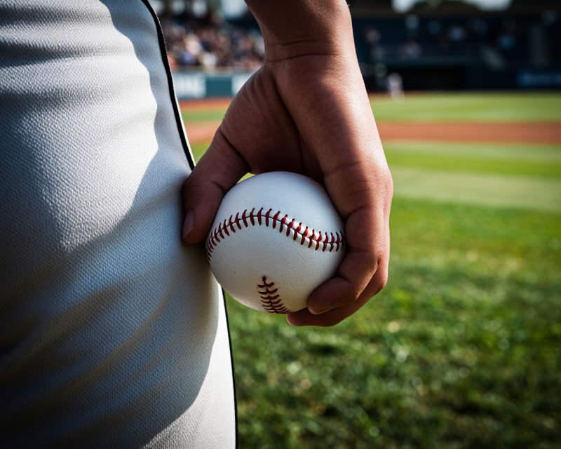 Focus on Baseball Pitcher