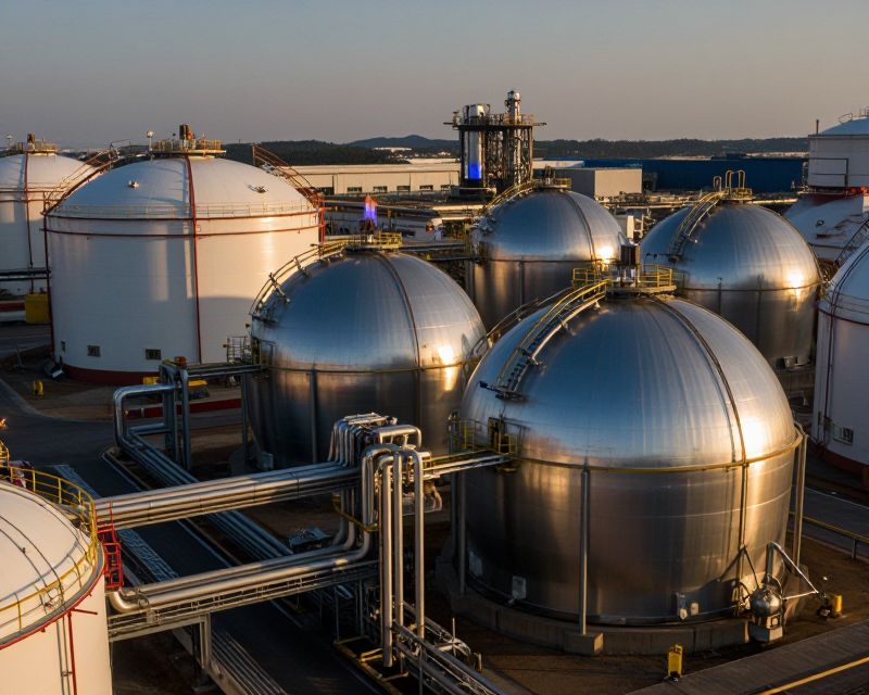 LNG Terminal Sunset