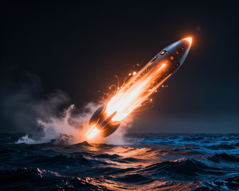North Korea projectile launch scene