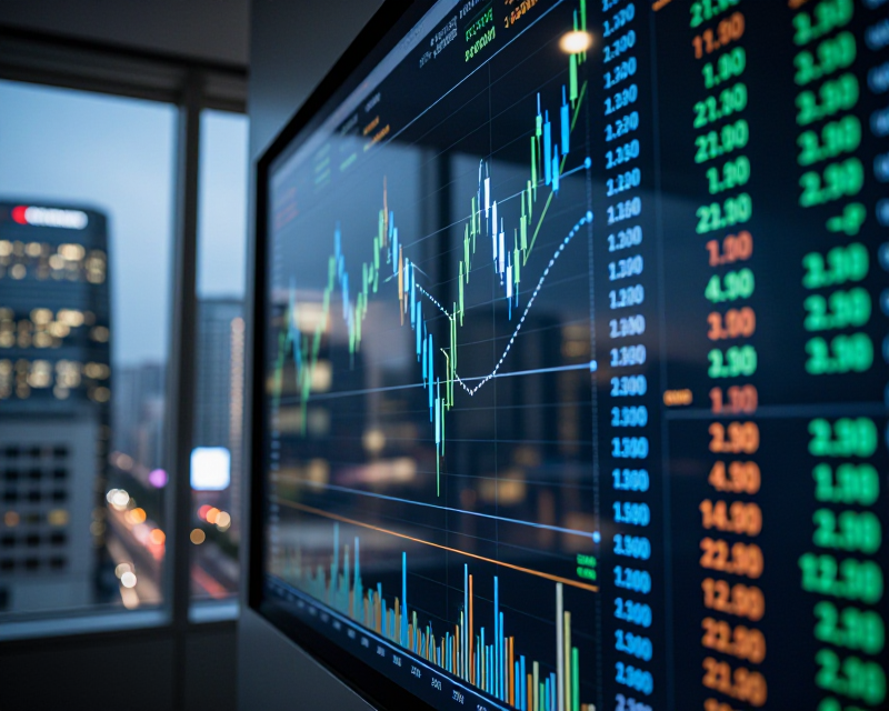 Digital Stock Market Display
